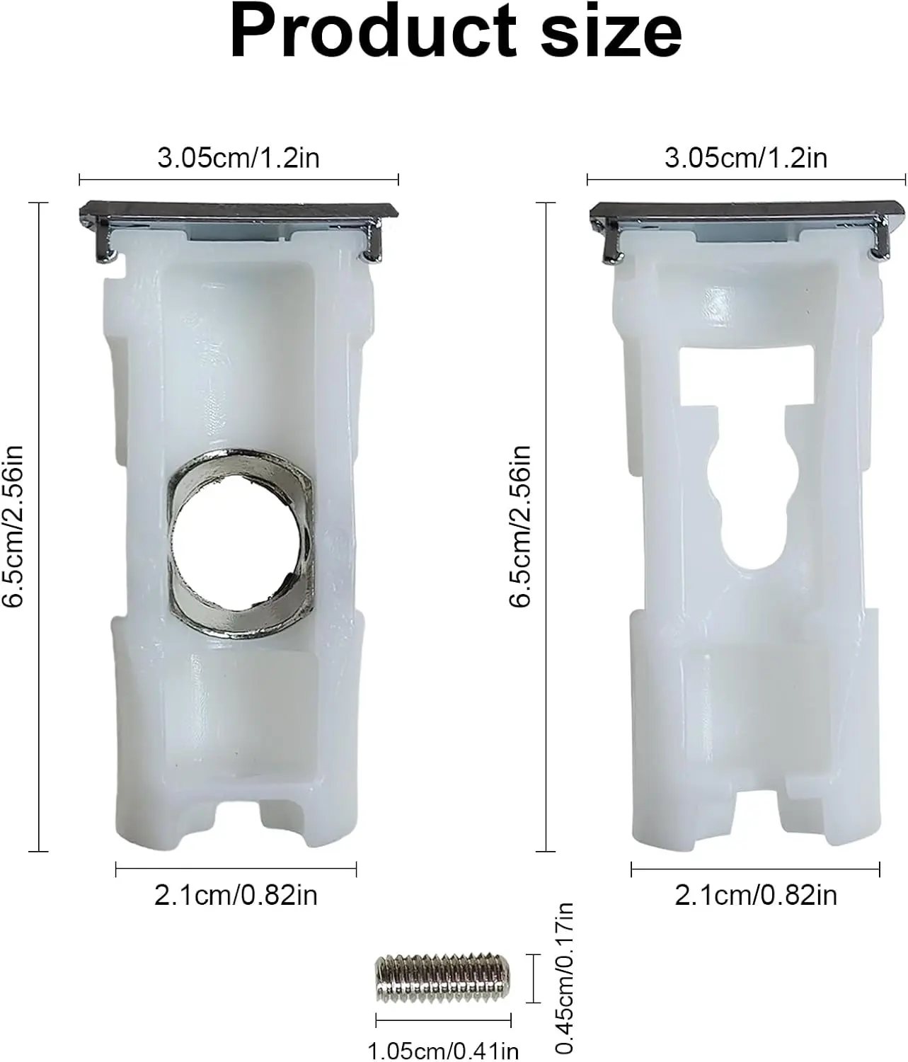 2 Pack DA61-07540A DA61-08247A Refrigerator Replacement Handles Freezer Handle Support Kit Compatible with Samsung PS4145181 ect
