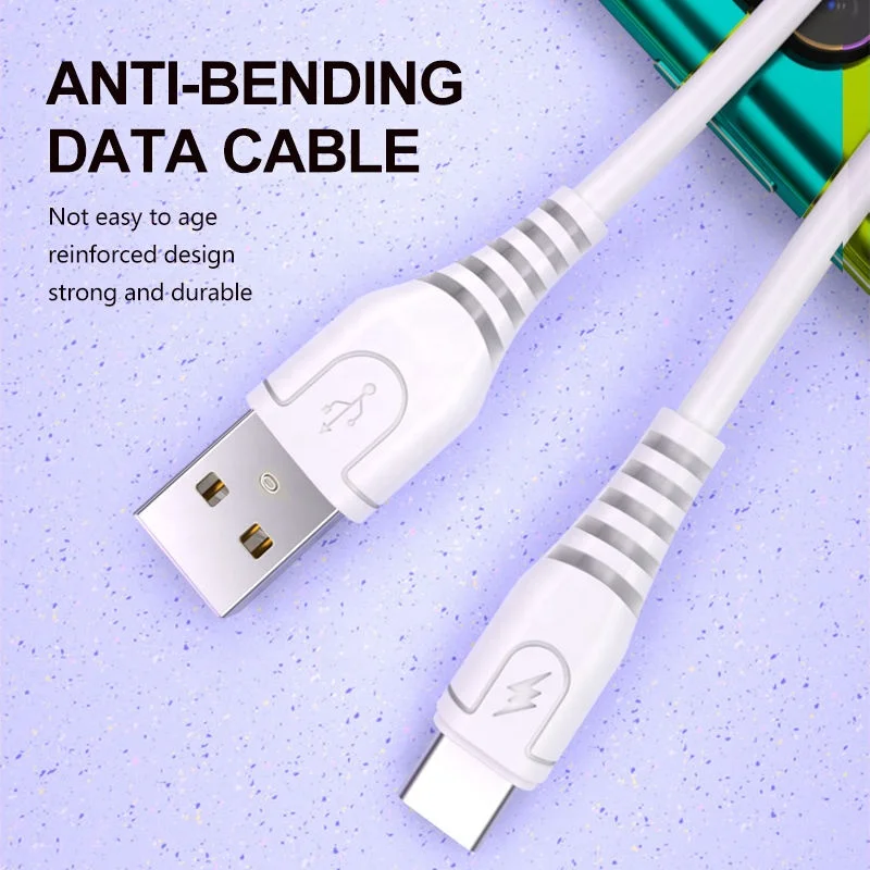 USB A to USB C Cable Premium Type C Charger Cord Standard Length Charging Data Sync USB C Micro Charger Cable
