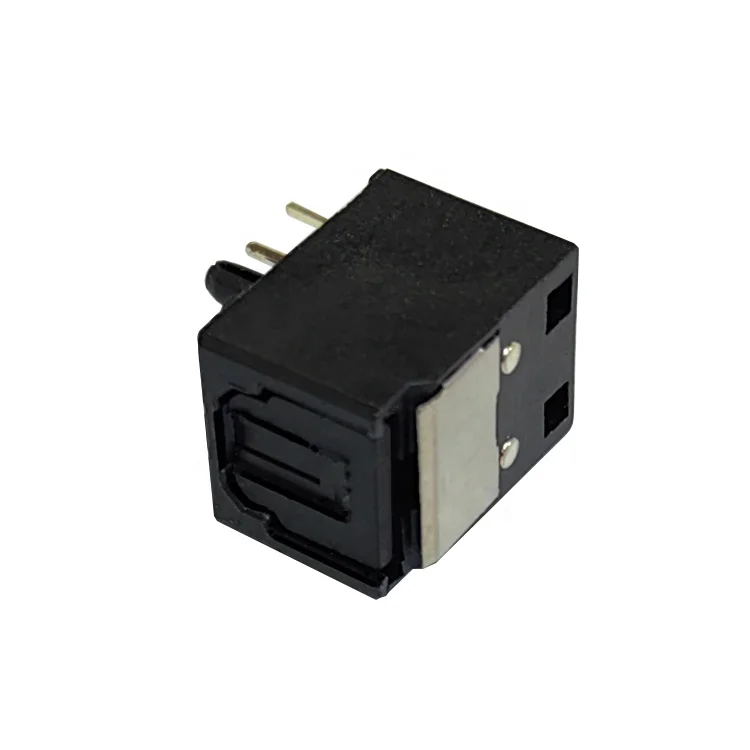 Good quality 3 pin DLR1160 player audio video signal receiver terminal fiber optical jack connector