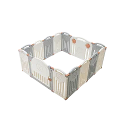 ABST Baby playpen infants safety fence foldable portable play yard home indoor activity center