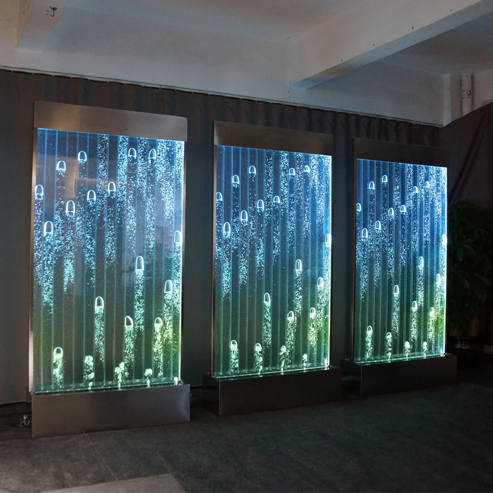 Programmable Pattern of Water Bubble wall With the Bubbles Amazing Landscape Room Divider