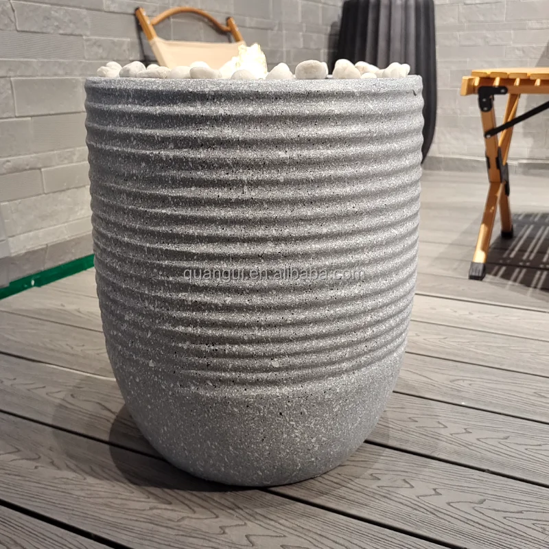 Water fountains Solar Power Resin Fountaine Circulating Water Fountain Water Landscape For Garden Decor With Light LED