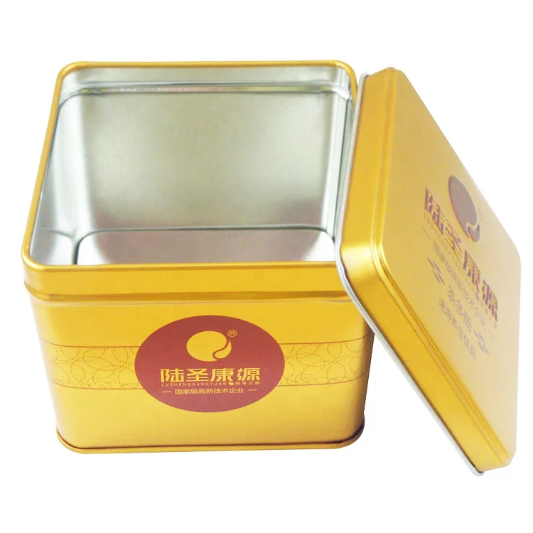 Manufacture Custom 3 oz 4oz Food Tea Tobacco Tins Yorkshire Candle Metal Cans Copper Gold Tin Box with Lid