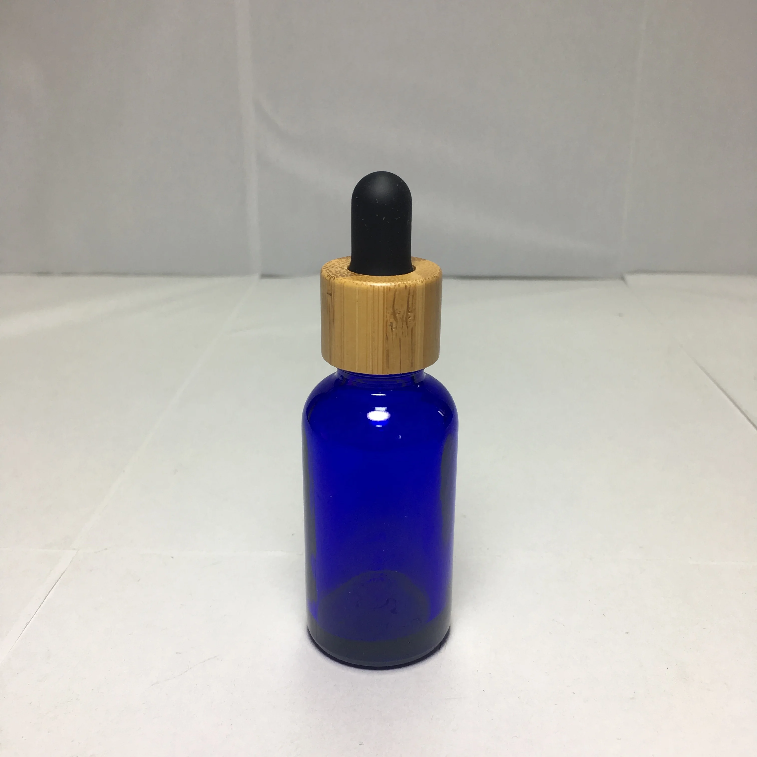 18/410 Bamboo Oil Dropper Lid Cap Glass Bottle with Bamboo Feature Product Genre Lids Bottle Caps & Closures