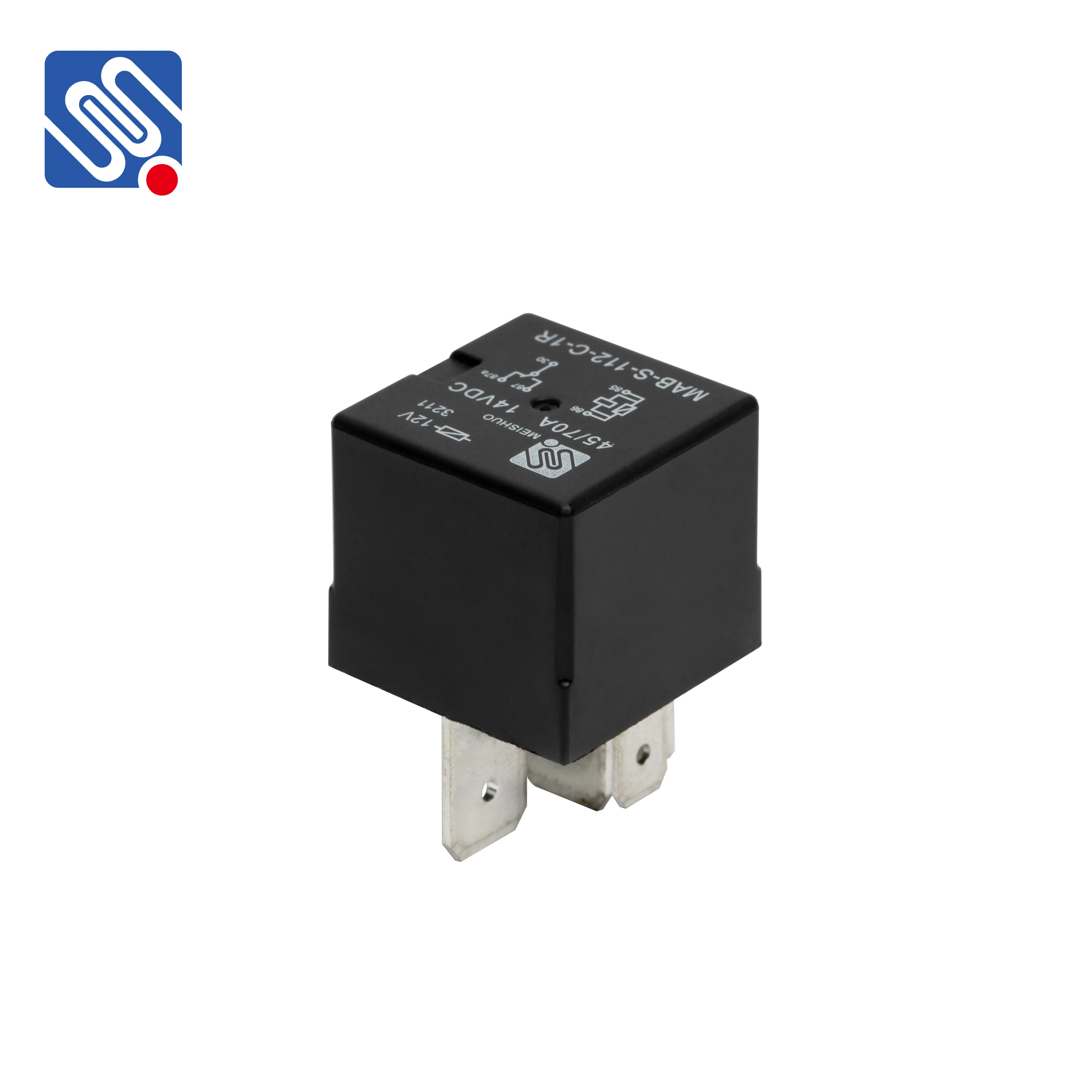 Meishuo MAB-S-112-C-1R 5 pin auto relay 45A 70A good price 12v automotive car relay factory