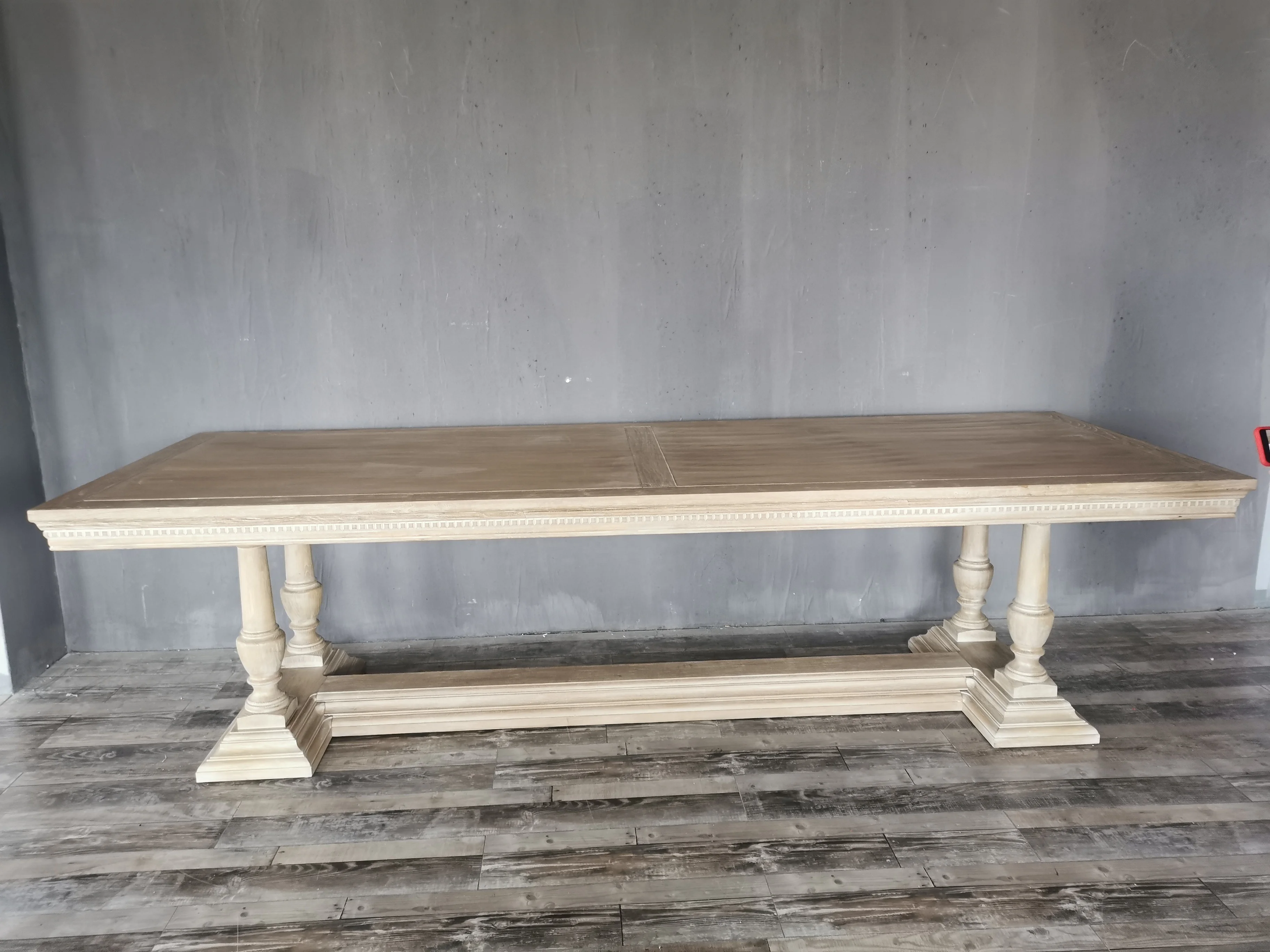 Nordic classical designs Oak dining table rustic customs wooden tables extendable dining table
