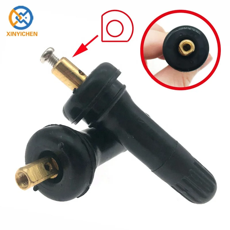 Black TPMS Valve Stem Valve TPMS Car Tubless Tire Valves TPMS With Sensor For GMC Chevy Buick Ford