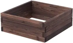 Outdoor Garden Patio Vegetable Flower Rectangular Planter Wooden Square Raised Garden Bed