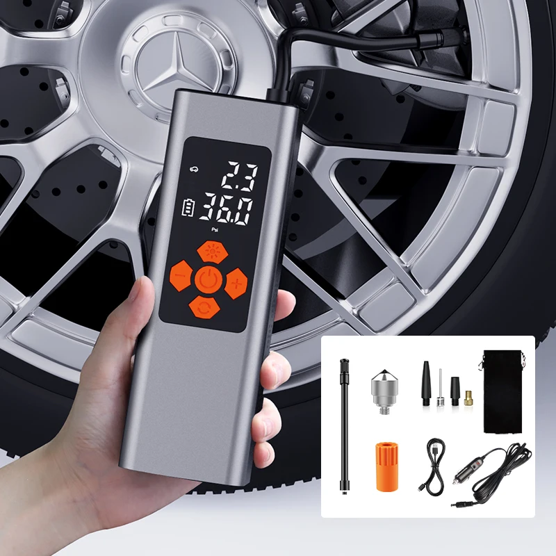 Pressure Nozzle Car Jump Starter Power Bank With Air Pump