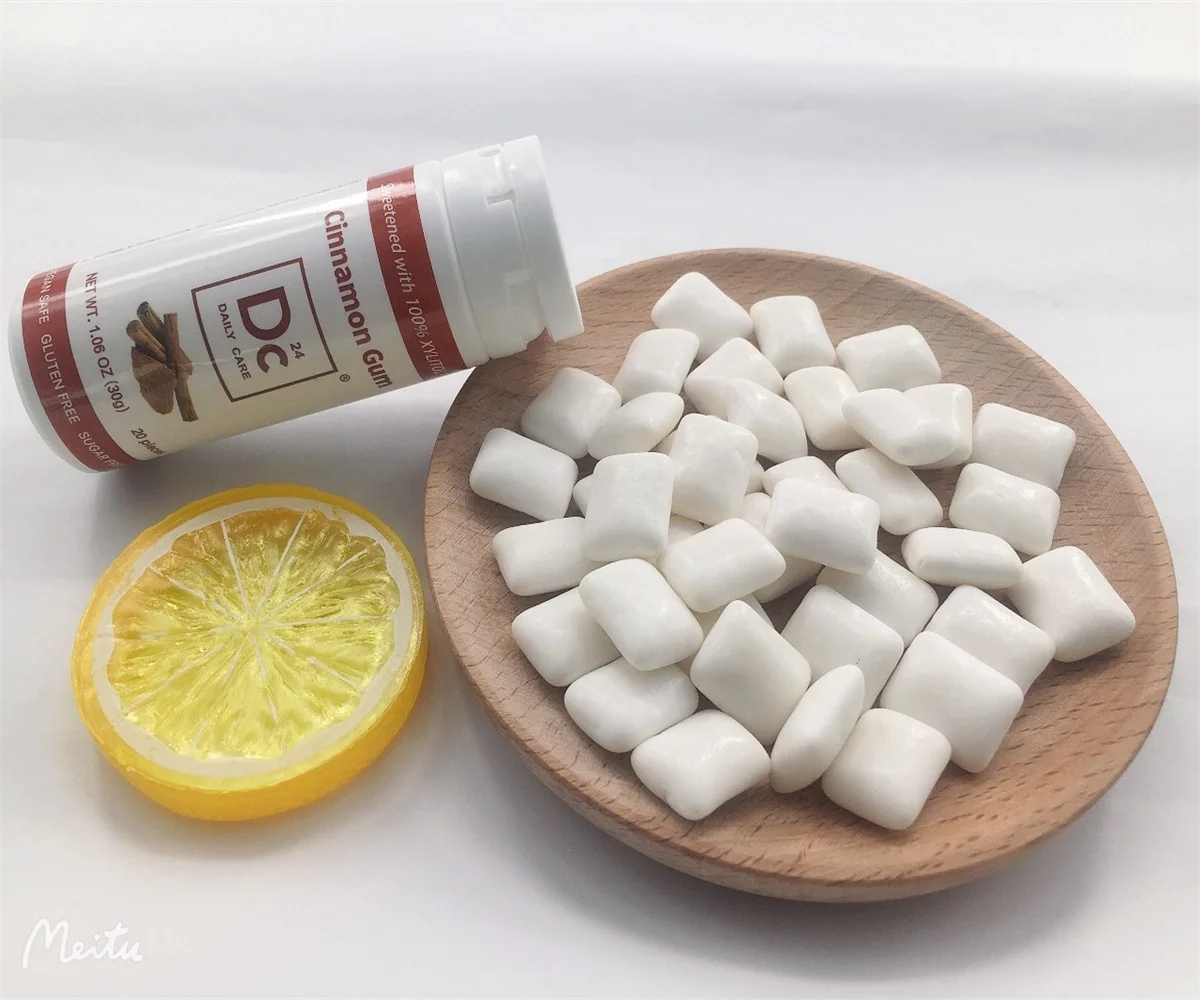 DC24 without sugar xylitol chewing gum   cinnamon  flavor chewing gum sugar free chewing gum