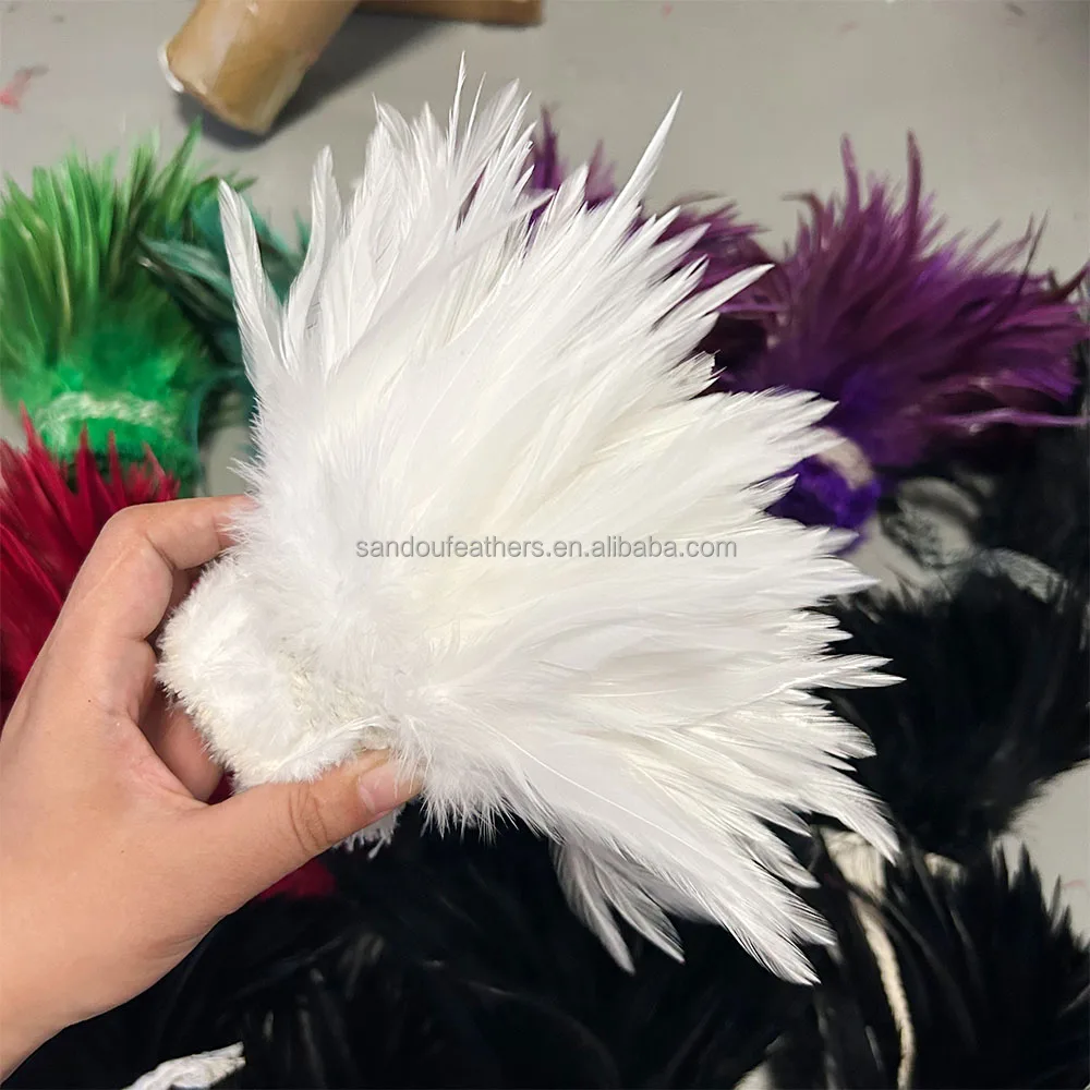 10-15 cm 4-6 inch Strung Rooster Cock Saddle Hackle Feathers for Fly  Fishing