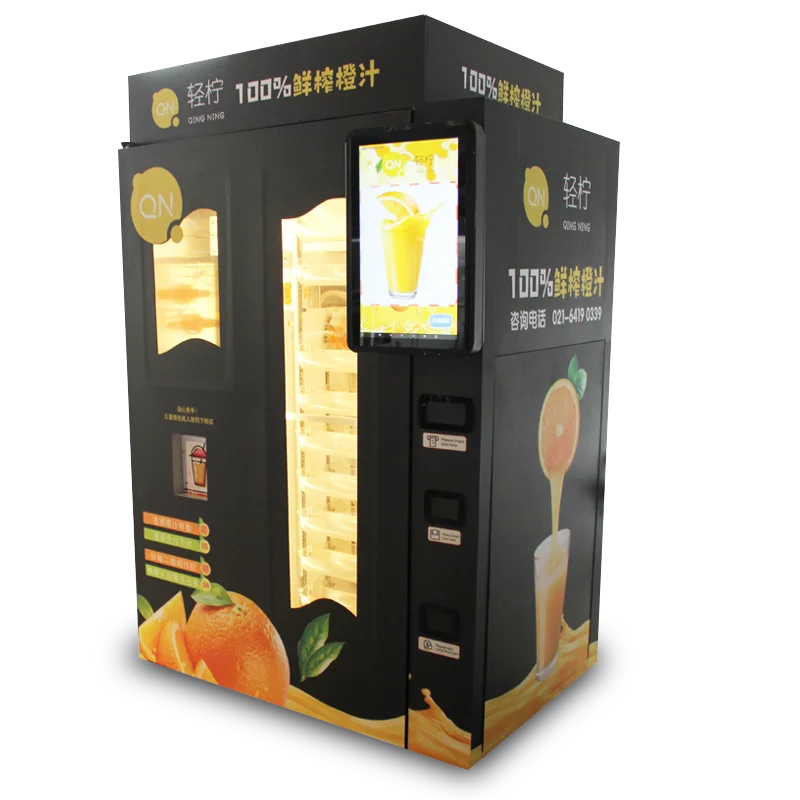 Fully Automatic Natural Fruit Juice Dispenser Fresh Lemon Orange Juice Vending Machine