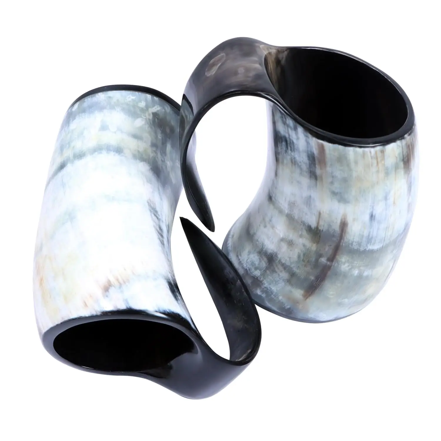 High Quality Natural Buffalo Horn Mug Best Selling Handmade Viking Carved Drinking Tankard Beer Horn Mug