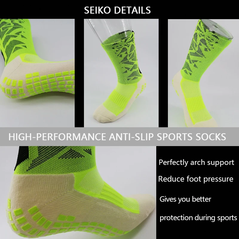 Wholesale Athletic Anti Slip Socks Colorful Men Short Crew Long Sport Soccer Football Grip Socks