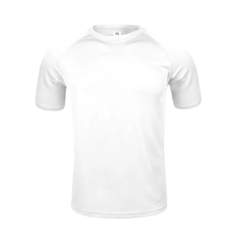 Wholesale Promotional Short Sleeve Round Neck T-shirt Unisex 100% Polyester Running Fitness T-shirts