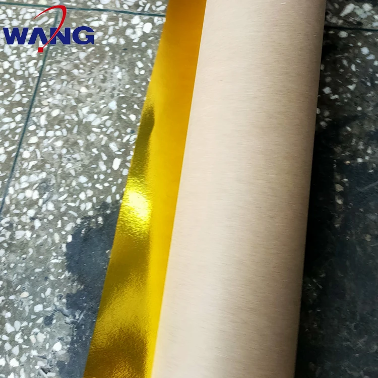 Metallic Cardstock Craft Cardboard Gold Silver Mirror Foil Roll Wrap Gift Packaging Metallic Paper Roll For Labels