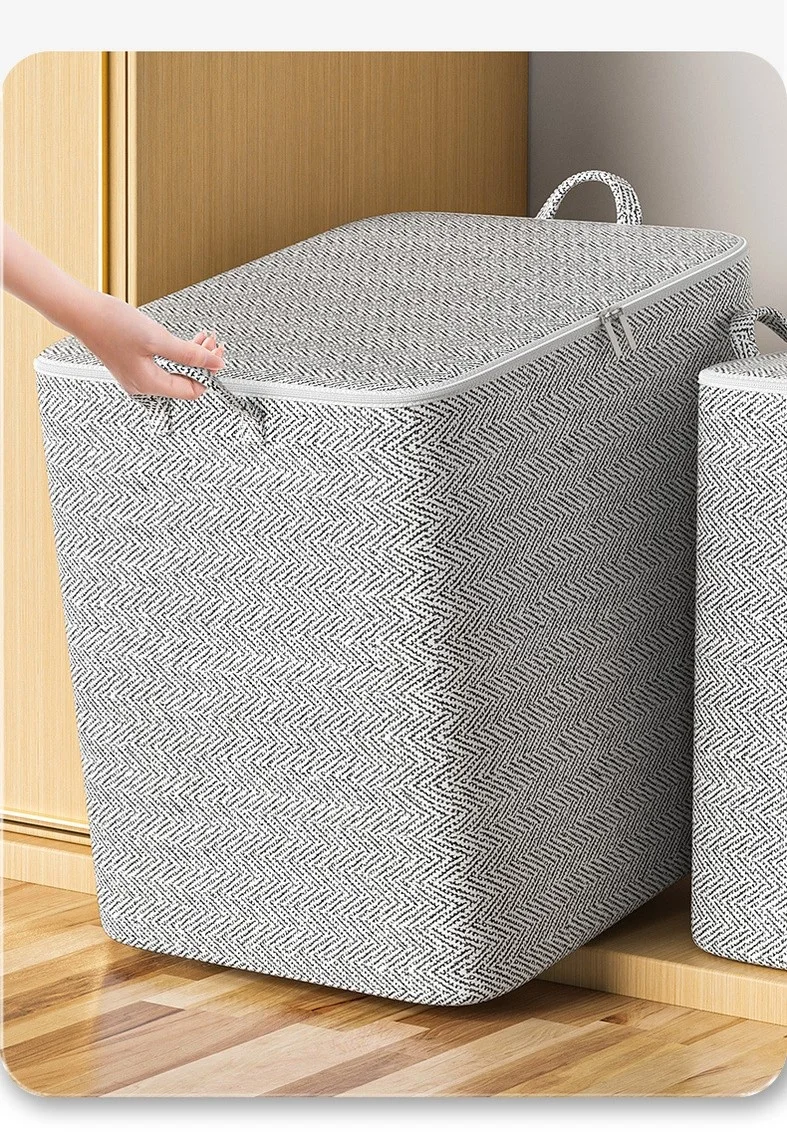 Large Capacity Household Quilt Storage Bag Clothes Quilt Storage Bag Moving Living Room Bedroom Quilt Sorting Storage Basket