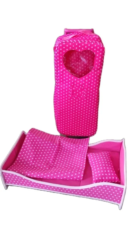 Doll Case for 18-inch doll kids  Storage Travel Carrier Suitcase Great Fit for American my  Girls Doll