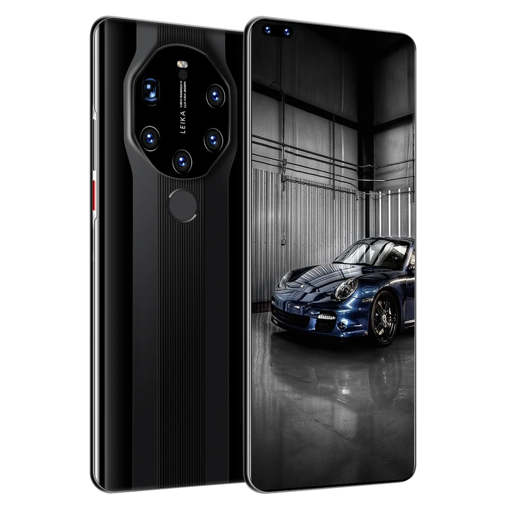 Мобильный телефон Mate40 RS с разблокировкой по лицу экран 7 3 дюйма 12 Гб + 512 ГБ телефоны HD24MP 50MP 6800 мАч мобильные двумя