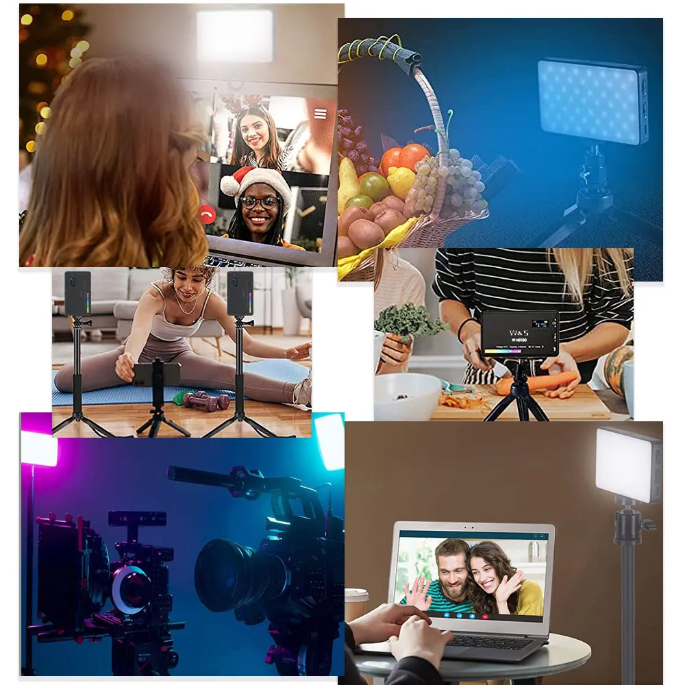 Live Conferencing Fill Light W140 RGB Camera Fill Light Adjustable Color Temperature Fill Light