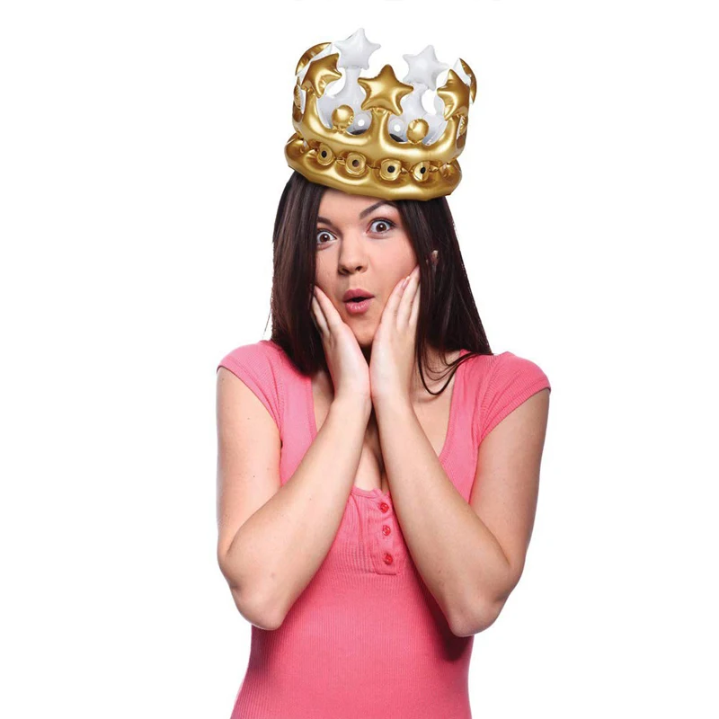 Factory Price Party Decoration Inflatable Cartoon Crown Inflated Headband toy