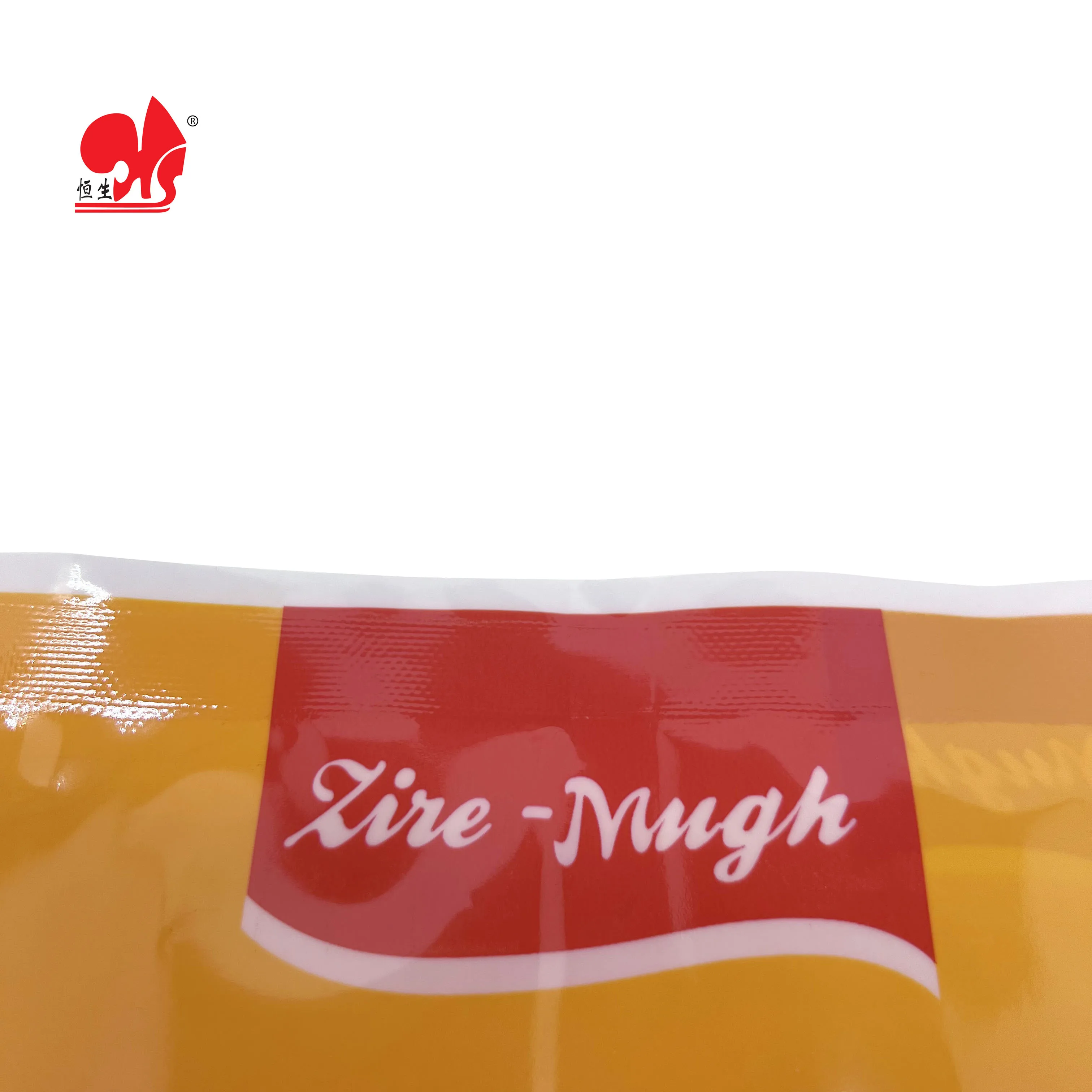 Food grade custom printed package with sealed back pocket pillow-shaped French fry bag