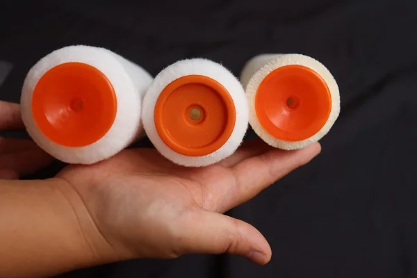 9 Inch Solvent Resistant, Shedless Sheepskin Roller Covers Paint Roller Acrylic With Plastic 9103