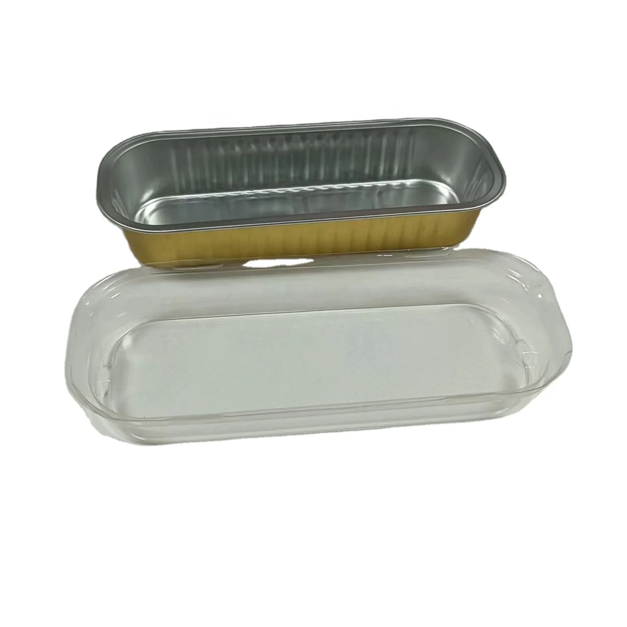 Plastic lid for cake bake 200ml mini loaf oven safe tray baking durian box aluminum foil tray for dessert cup takeout package