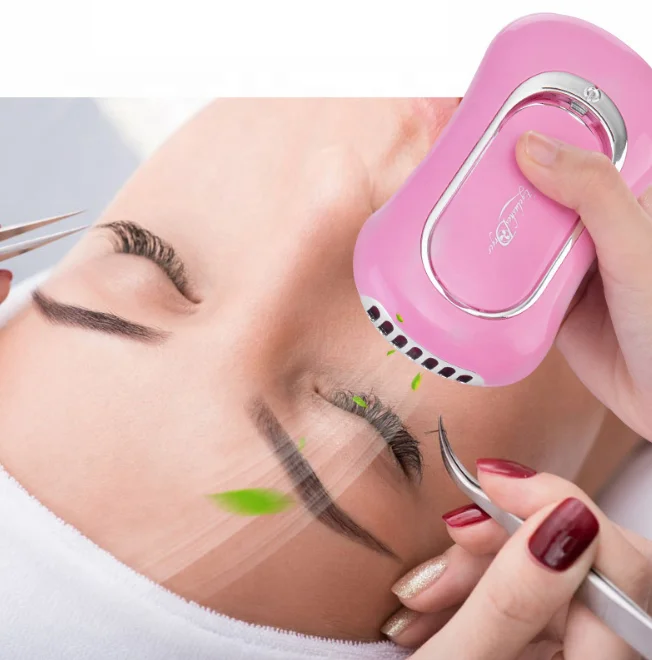 eyelashes dryer blowing nails eyelash curling mini fan