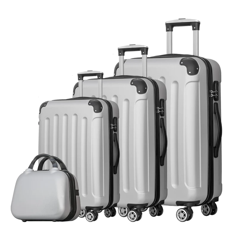 2021 best luxury carry on 16 inch pc  abs waterproof outdoor travel box suitcase set luggage clothes bags with wheels sets bag