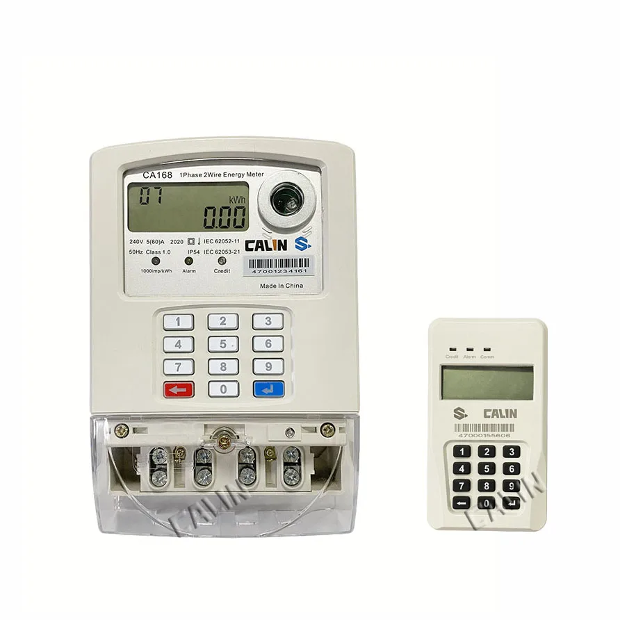 Custom Made Anti Tamper Single Phase Electric Meter Circuit Breaker Connected Sts Prepaid Meter