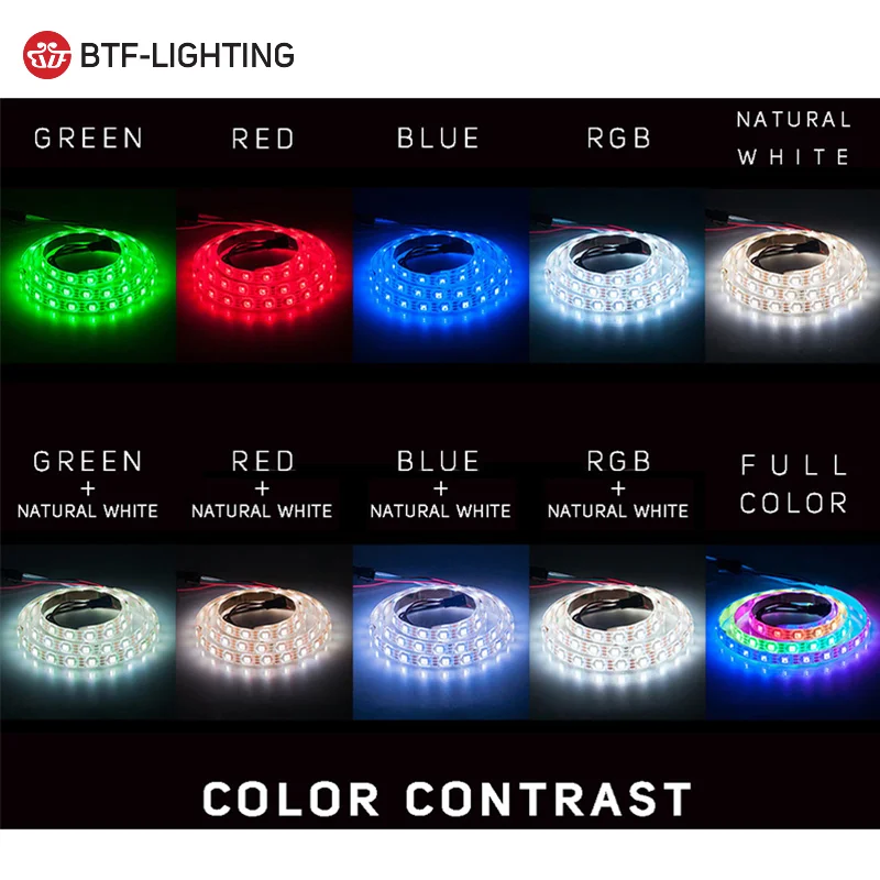 D5V SK6812 RGB 2700K 4000K 6500K белый свет 30 60 144 пикселей индивидуально адресуемый цифровой цвет мечты SK6812RGBW Светодиодная лента