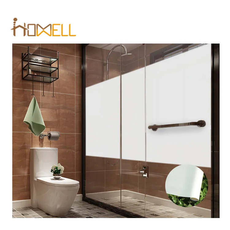 nontoxic pvc static frosted window sticker for bathroom privacy