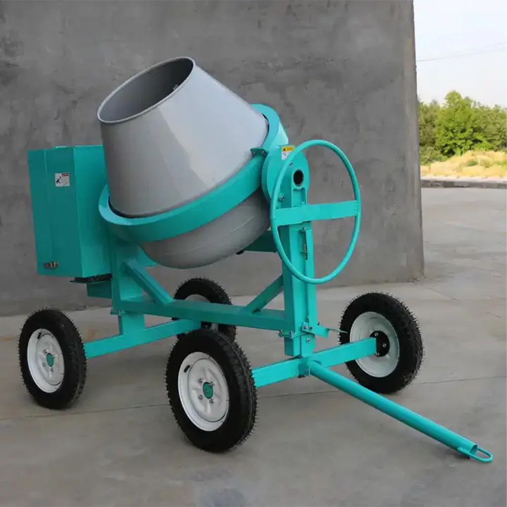 Free shipping gasoline large capacity mini concrete mixer with lift commercial concrete mixer