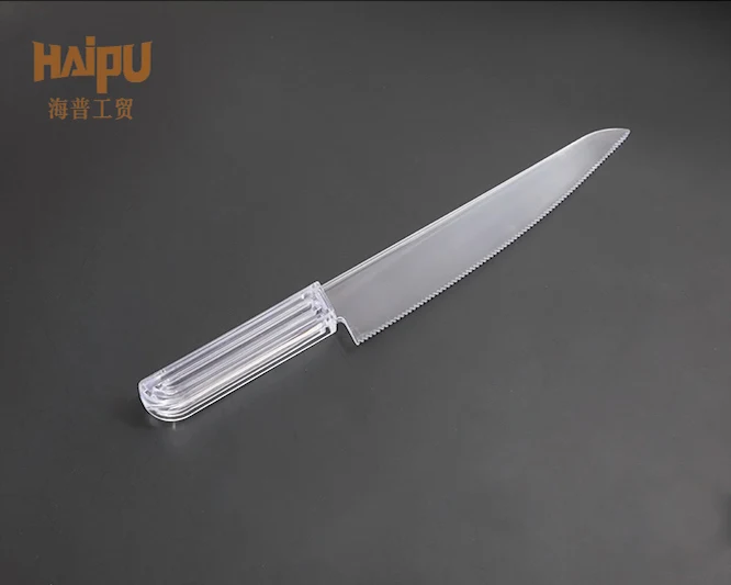 Factory directly sell disposable plastic big promotional cake knife