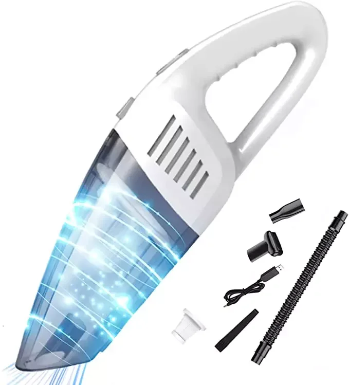 Home Handheld Vacuum Cleaner Portable Powerful Cyclone Strong Suction USB Rechargeable Cordless Car Mini Dust Collector 6000PA