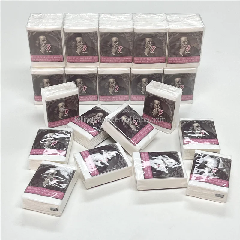 Factory Cheap Price Eco-Friendly Skin-Friendly Handkerchief Soft Tissue Standard Pocket Tissue