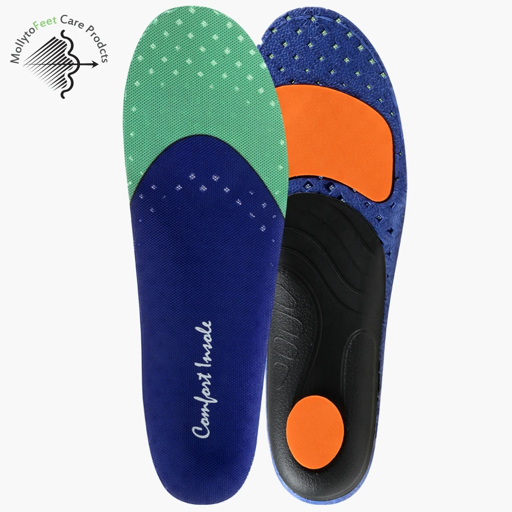 Gel sports slimming insoles mesh high-elastic cushioned sports carbon arch support eva insole Silver ion