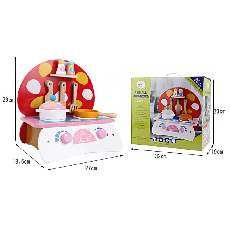 2021 education toy cooking toys small mushroom cooktop kitchen play set for kids