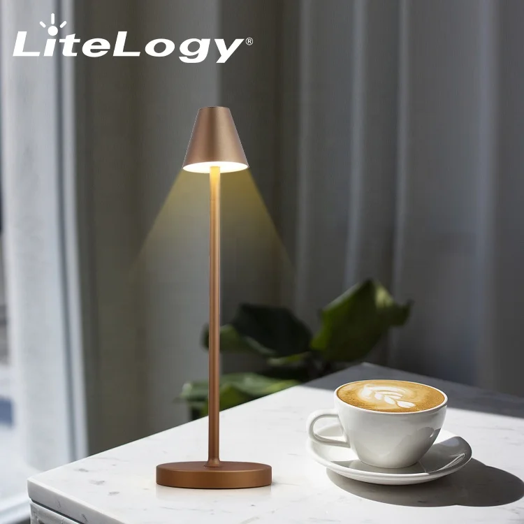 Factory Price Zafferano Pina Pro Ip54 Waterproof USB Rechargeable Battery Dimmable Restaurant Dinning Led Table Lamp