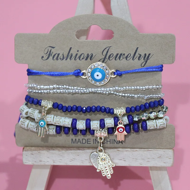High Quality Boho Heart Love Bead Bracelet Jewelry Adjustable Women Bohemian Bracelet