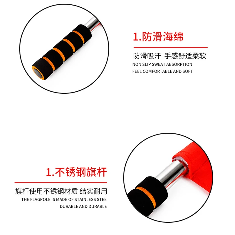 Game dedicated referee hand-shake custom size signal flag of flag football