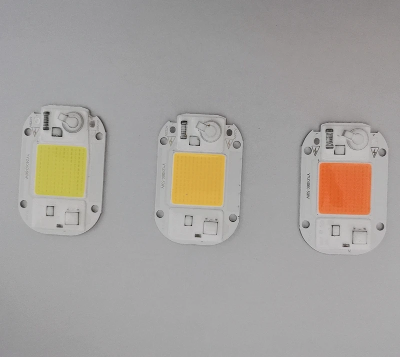 Cob Светодиодный прожектор переменного тока 220V cob led чип смарт 50 Вт напольный светильник шариков полный спектр белый/теплый