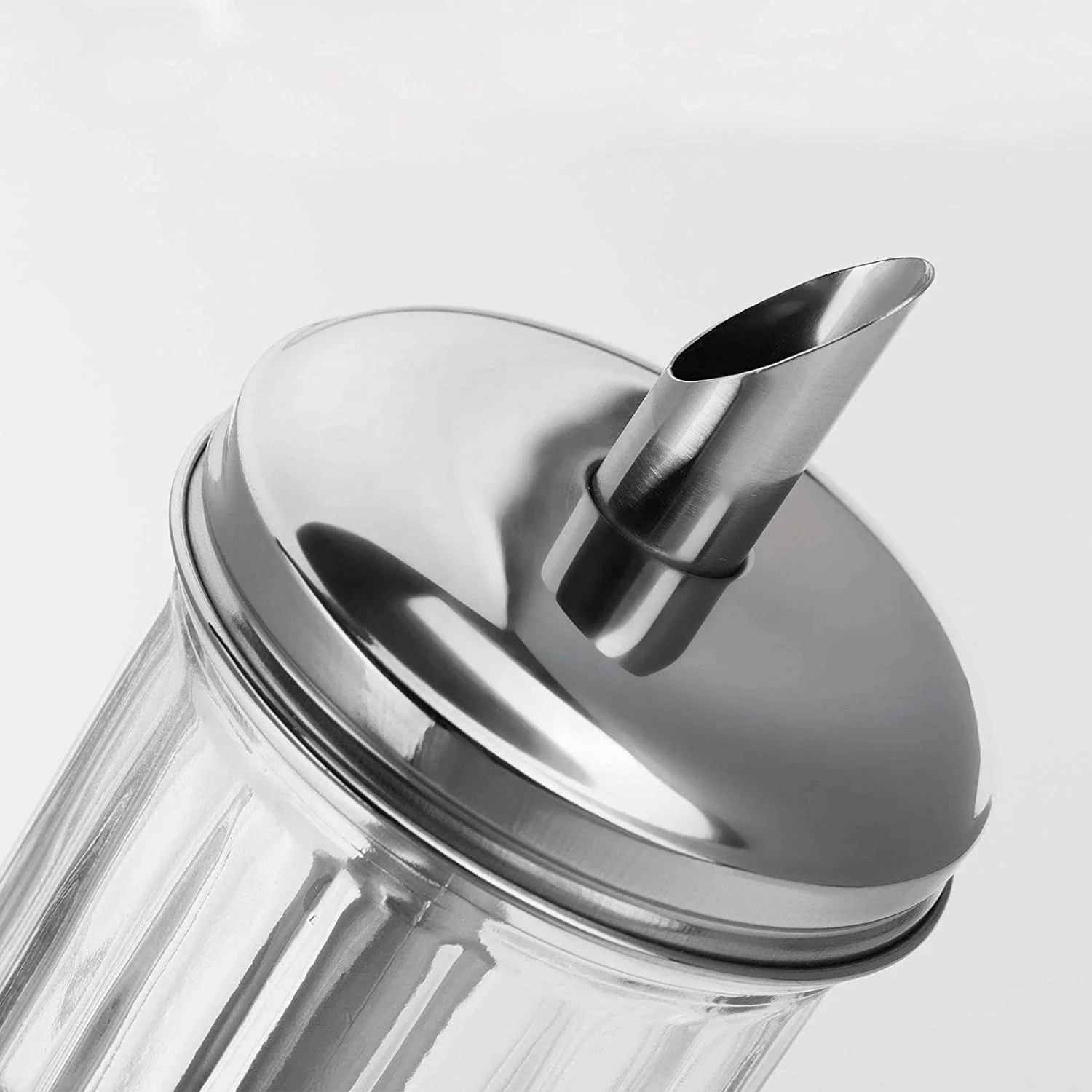 Popular international retro style sugar pouring device sugar machine sugar can with metal cover, suitable for kitchen