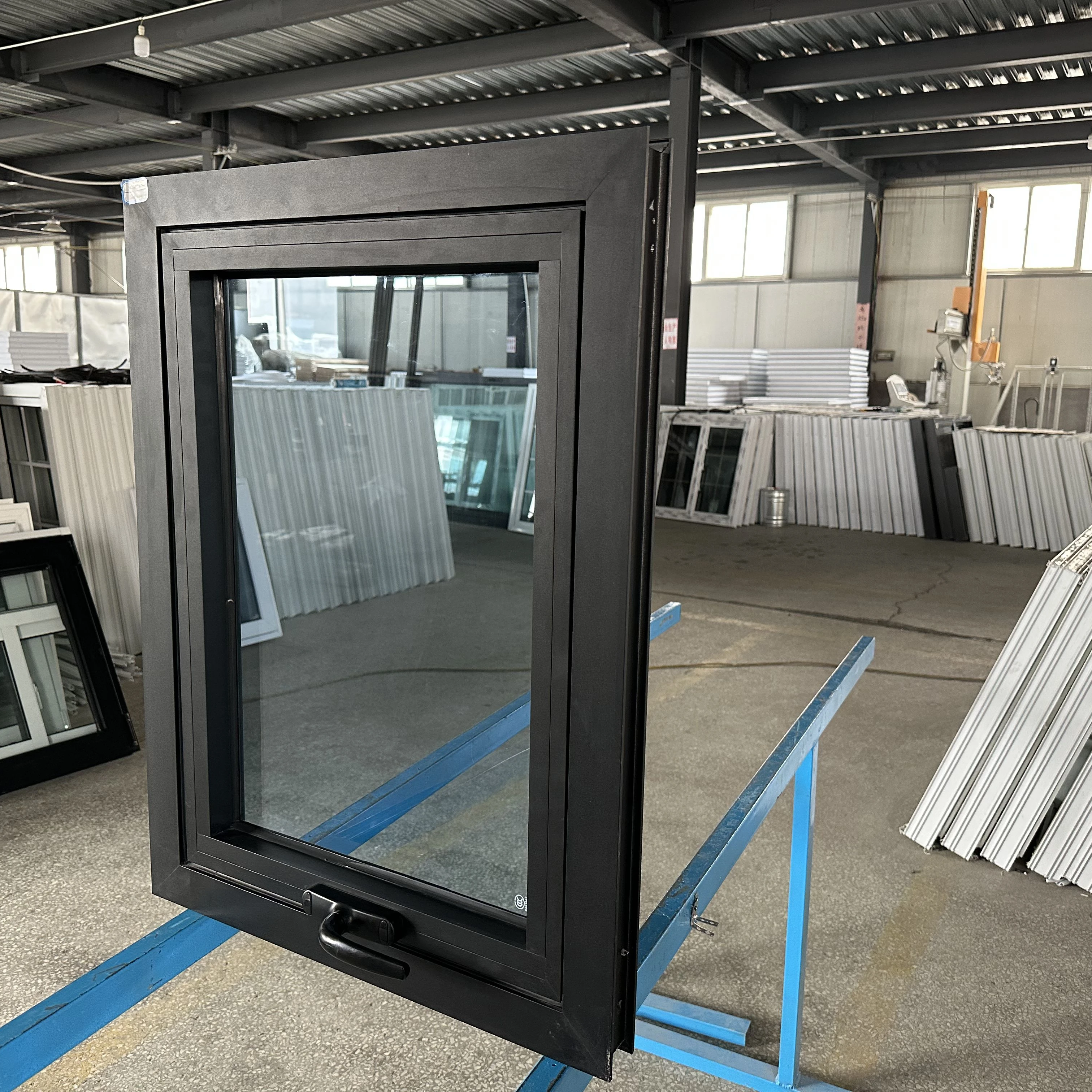 Wholesale Patio Vertical Opening Aluminium Profiles Shallow Box Bay Window Top Hung Replacing Bay Window