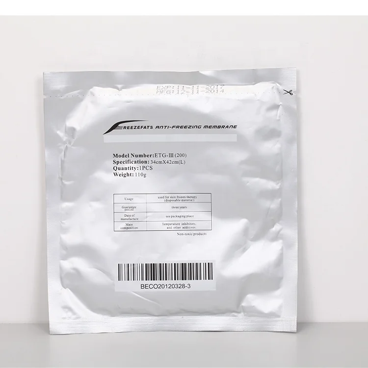 cryo machine use antifreeze membrane 60g/70g/110g anti freeze gel pads
