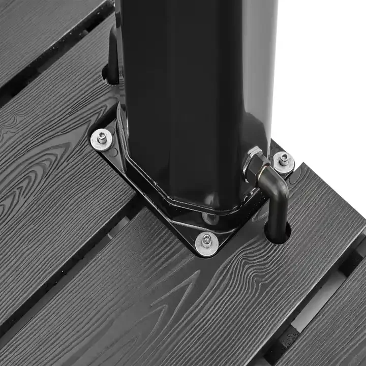 60L KR-1159 new design  Gate Style WPC Shower Board Outdoor Garden  Pool Swimming Solar Shower