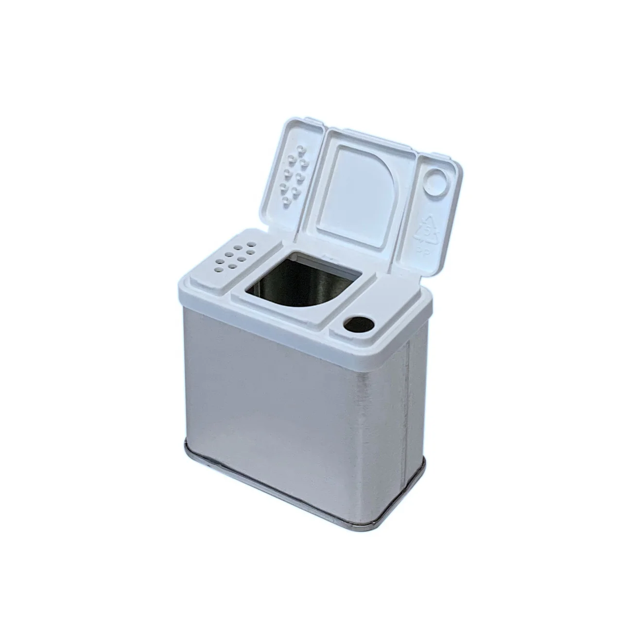 Wholesale Seasoning Can Packaging Empty Rectangular Metal Container Food Grade Spice Tin Box With Lid