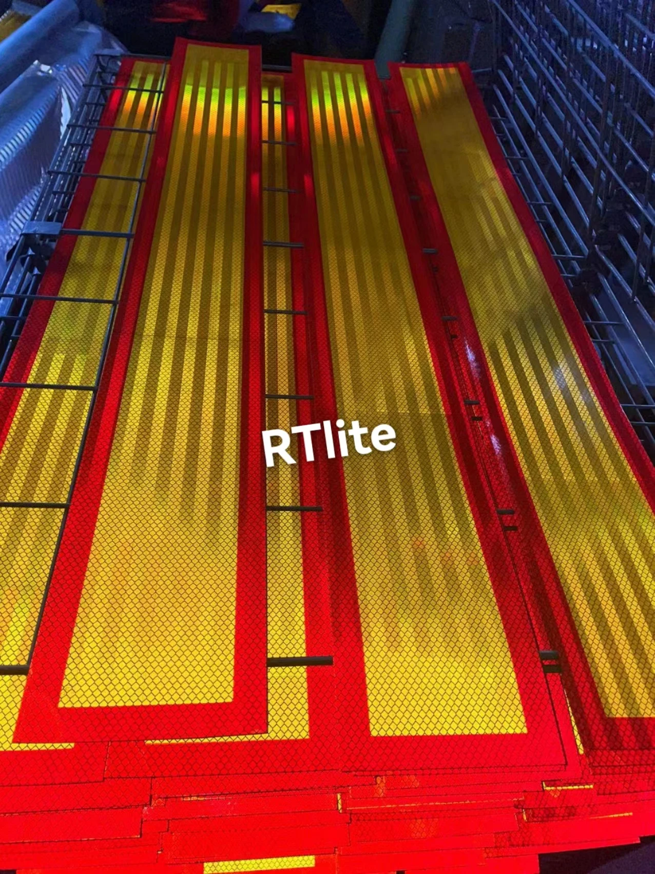 Customized Logo 170cm*20cm Long Vehicle Reflector Sticker Reflective Material Reflective Marking Board For Truck