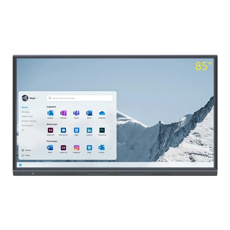 OEM 85-дюймовые инфракрасные интерактивные платы для обучения корпоративный 4K Android Windows двухсистемные сенсорные плоские дисплеи